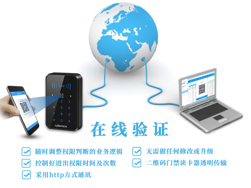 二維碼門禁一體機CR02E在線驗證 二維碼門禁一體機CR02E在線驗證