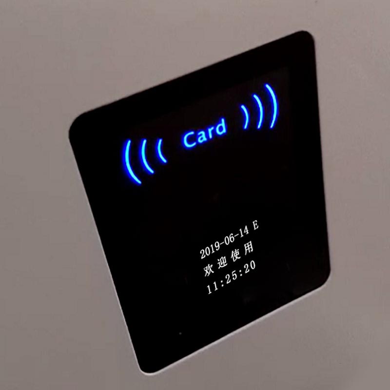 二維碼門禁含OLED顯示屏，可顯示日期、開門狀態等