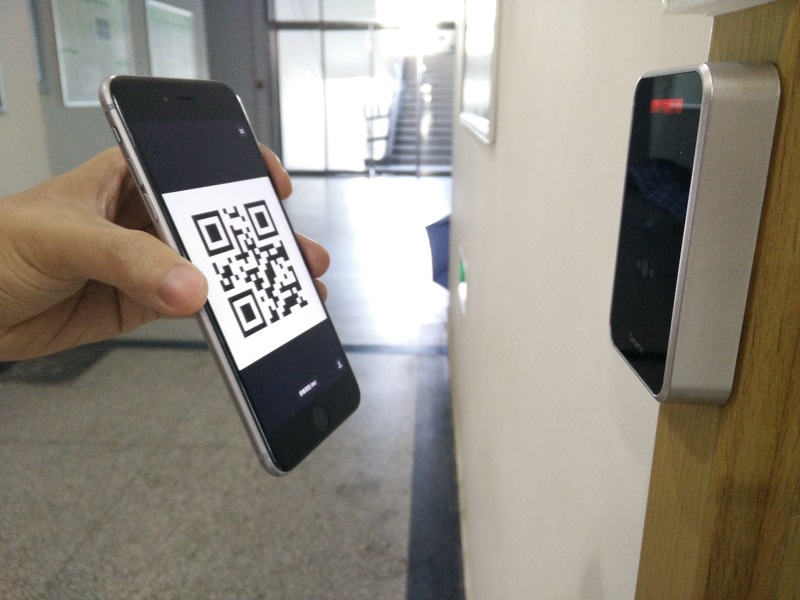 會(huì)議室二維碼門禁使用 CR01會(huì)議室門禁安裝效果圖.jpg